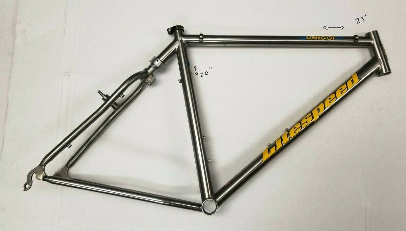 Litespeed Unicoi Soft Tail Titanium Ti Mountain Bike Gravel frame 26” Large - Fresh Stock Dated December 2025