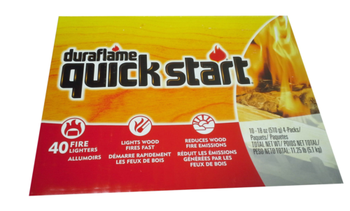duraflame Quick Start Firelighters, 10 - 4 packs - Fresh Stock Dated December 2025