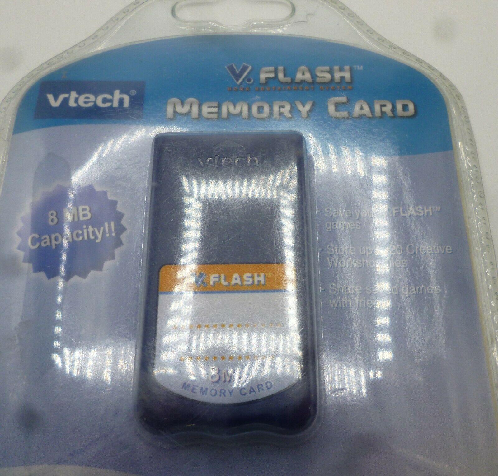 Vtech Vflash 8 MB Memory Card V.Tech V.Flash Home Edutainment System New Sealed - Fresh Stock Dated February 2026