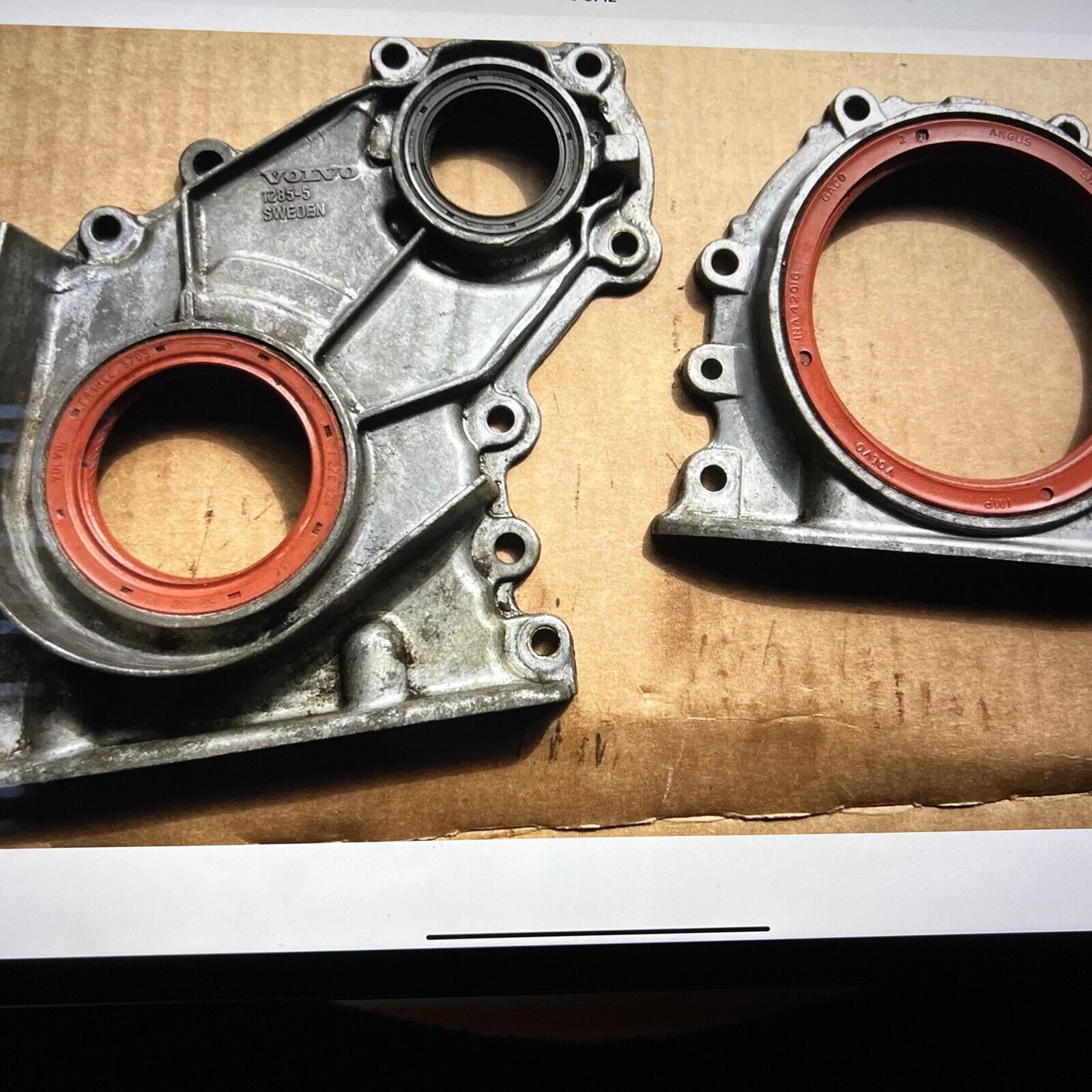 $  Volvo Penta Timing Gear Cover Set 4 cylinder B230 AQ 230 AQ 1000695 - Fresh Stock Dated February 2026