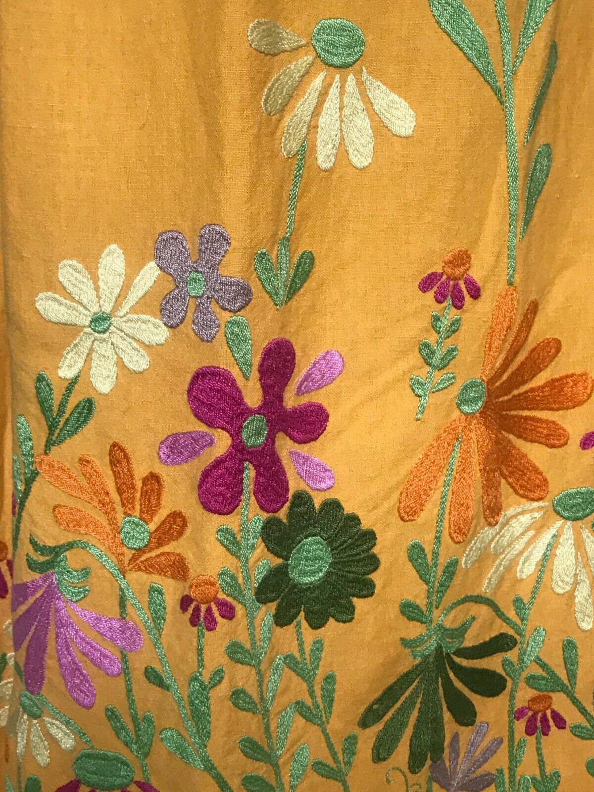 Lydia De Roma  made in  Italy Maxi skirt- 1970's. Hand embroidered - Fresh Stock Dated December 2025