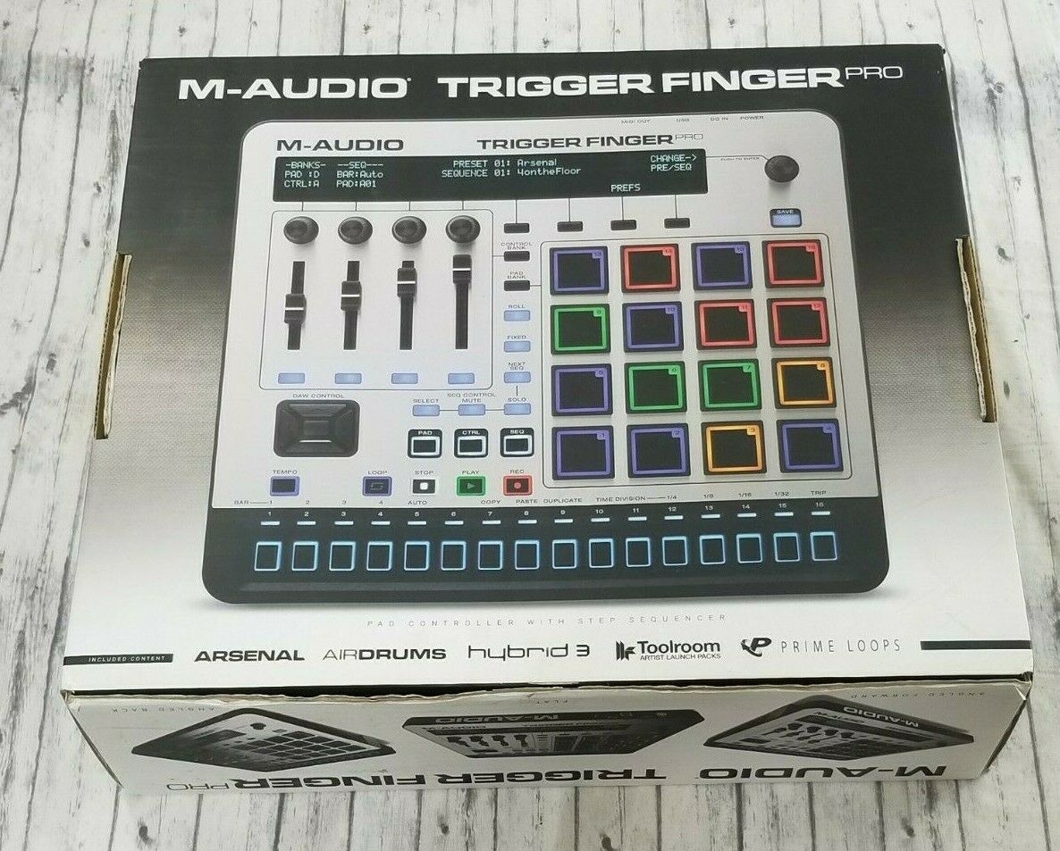 M-Audio Trigger Finger Pro Pad Controller & Step Sequencer With Box - Fresh Stock Dated February 2026