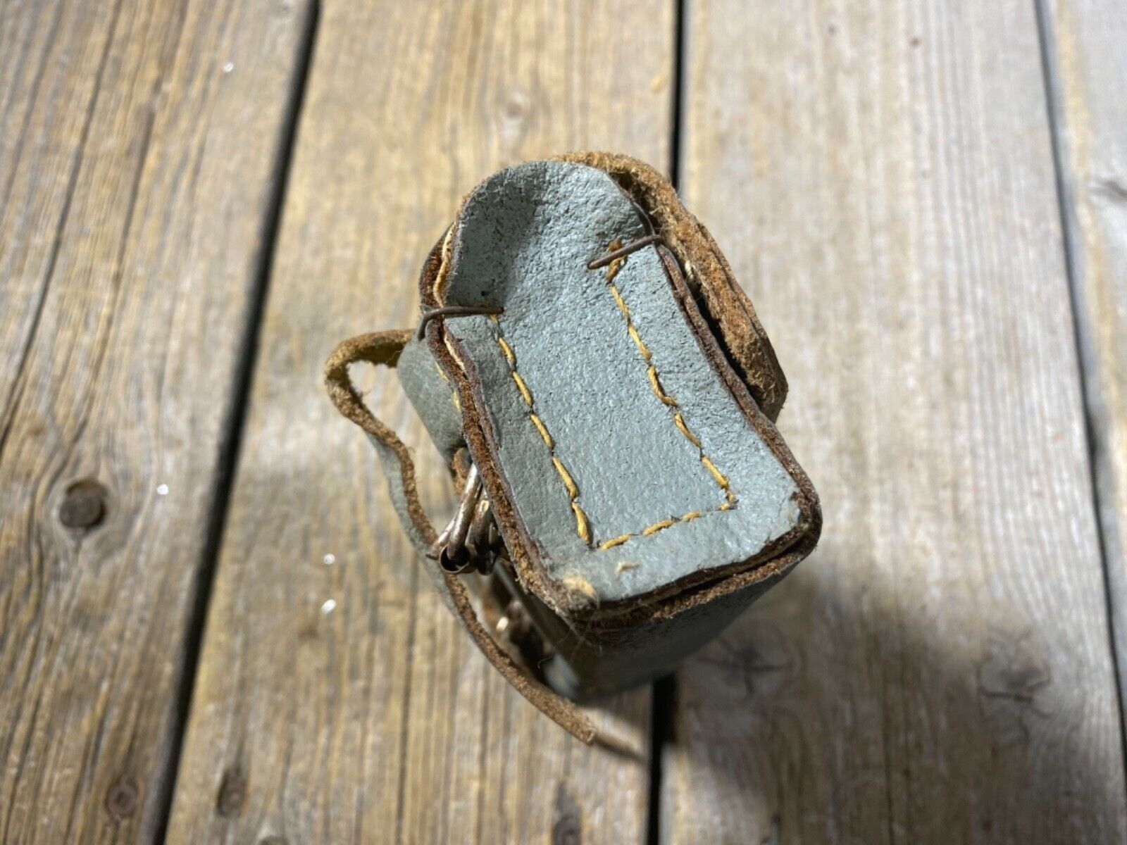 VINTAGE ANTIQUE BIKE BICYCLE SADDLE BAG TOOL BAG LEATHER TOOL POUCH FOR SEAT USE - Fresh Stock Dated December 2025