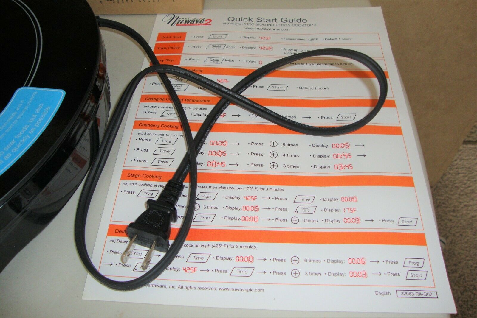 NuWave 2 Induction Cooktop 30151 - Fresh Stock Dated February 2026