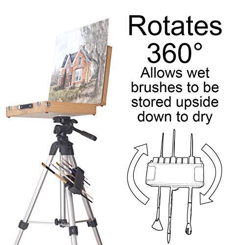 Brush Grip Paintbrush Holder and Drying Rack/Caddy, Painting Supplies (Black) - Fresh Stock Dated February 2026