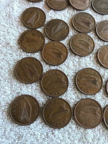 Lot Of 25 Irish Lucky Half-pennies 1966 & 1967 - Fresh Stock Dated December 2025