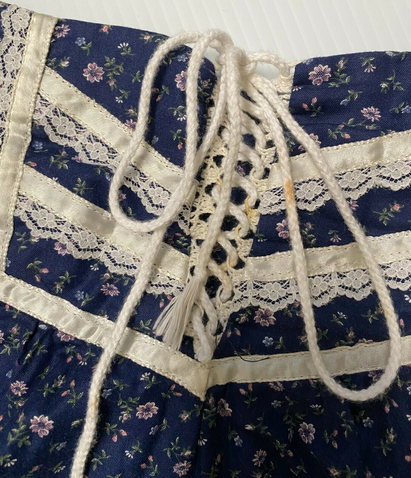 Vintage Jessica's Gunnies Gunne Sax Calico Floral Print Midi Prairie Skirt SZ 9 - Fresh Stock Dated March 2026