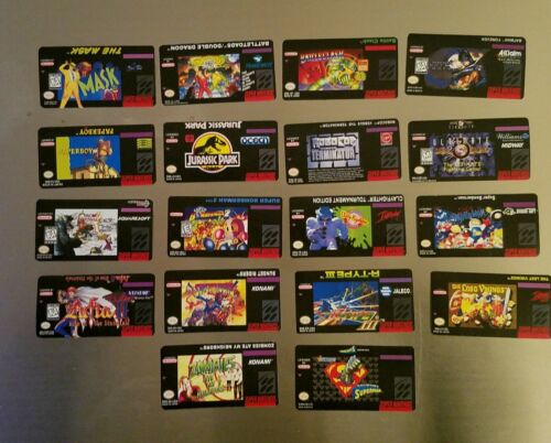Nintendo 64 N64 Back label  Cartridge Replacement Game Label Sticker Precut - Fresh Stock Dated December 2025