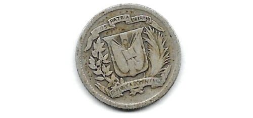 World Coin 1942 Dominican Republic 10 Centavos 900 Silver KM 19 - Fresh Stock Dated December 2025