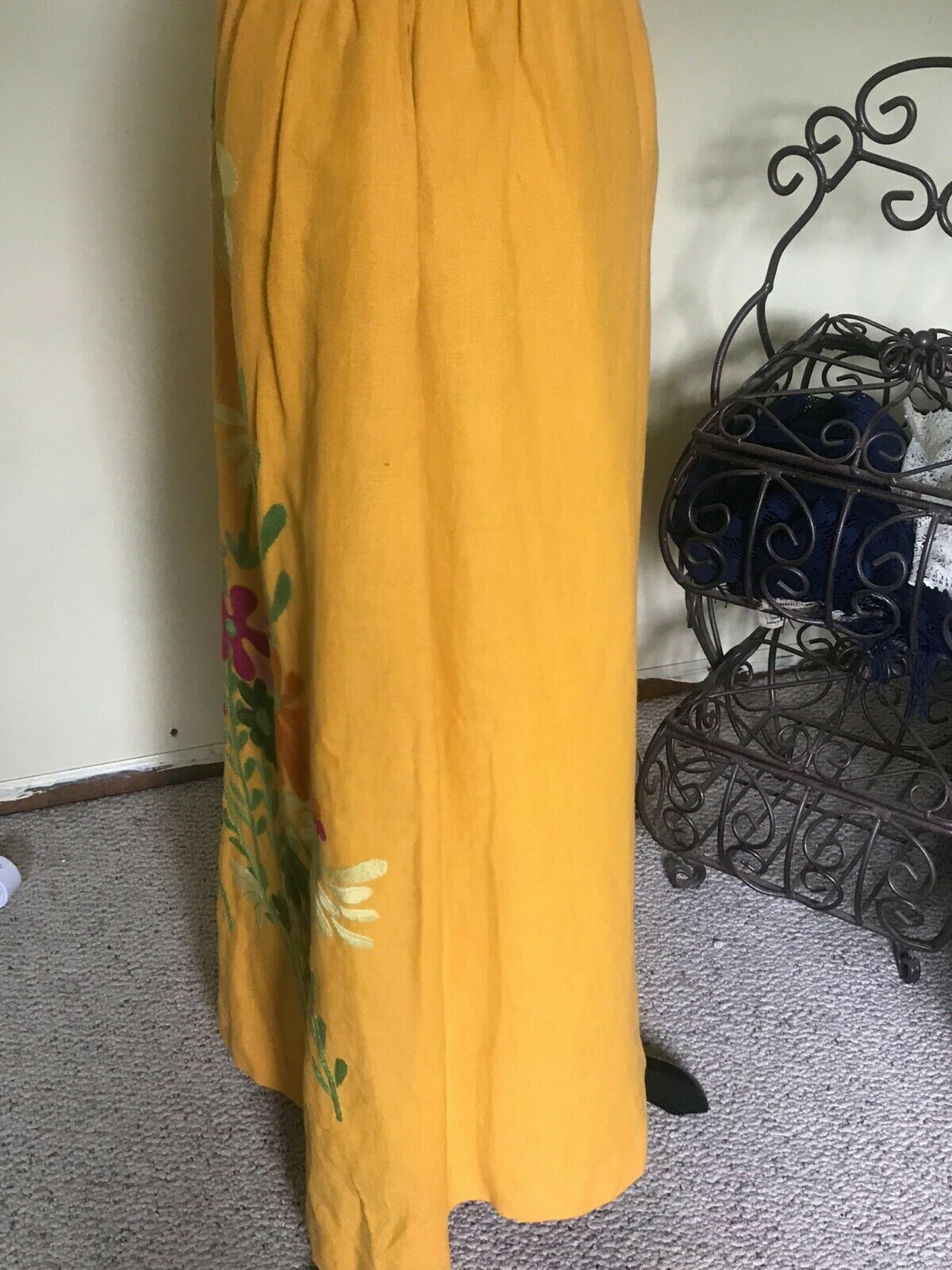 Lydia De Roma  made in  Italy Maxi skirt- 1970's. Hand embroidered - Fresh Stock Dated December 2025