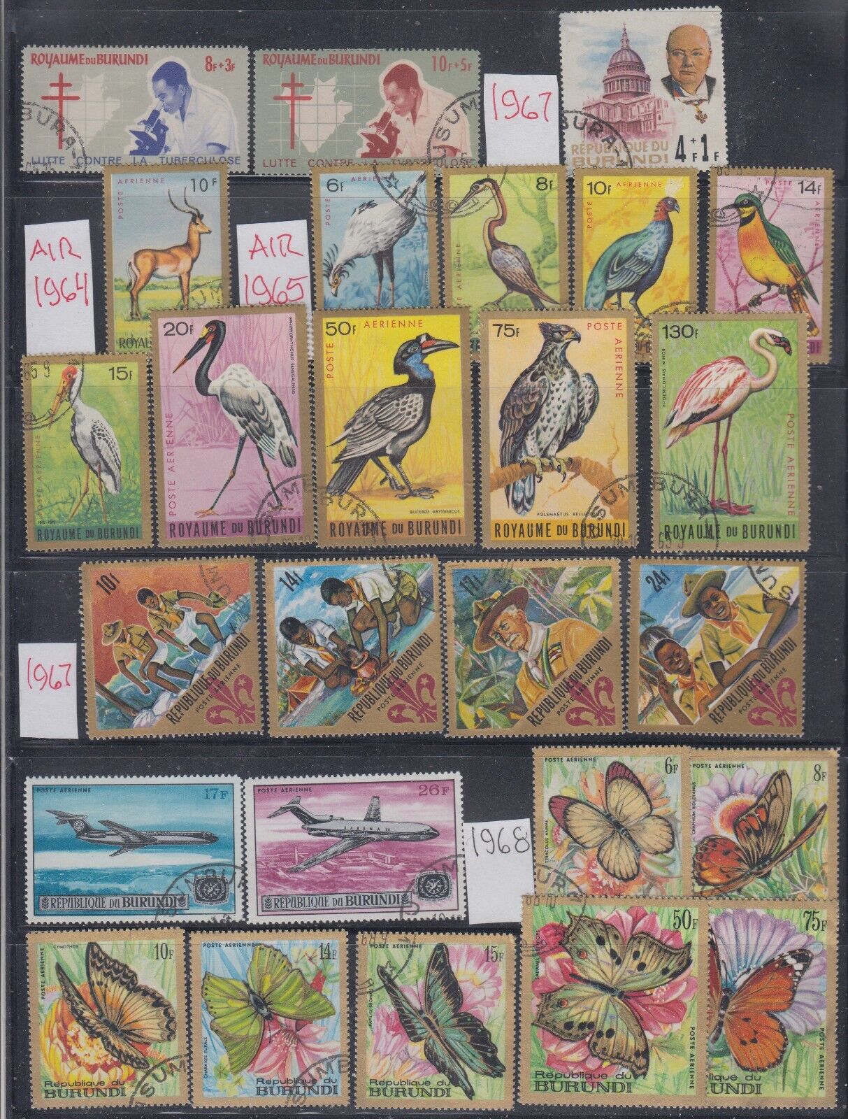 Burundi 1963-1999 A mostly used collection. Mostly sound. - Fresh Stock Dated December 2025