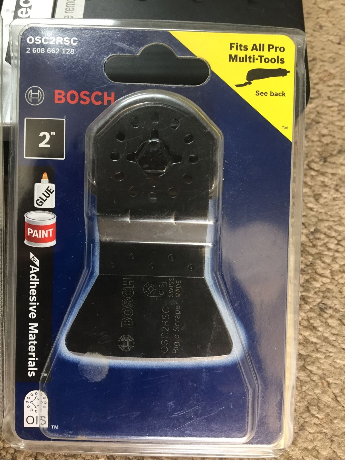 Bosch OSC2RSC Multi-X 2-Inch Rigid Scraper Blade - Fresh Stock Dated February 2026