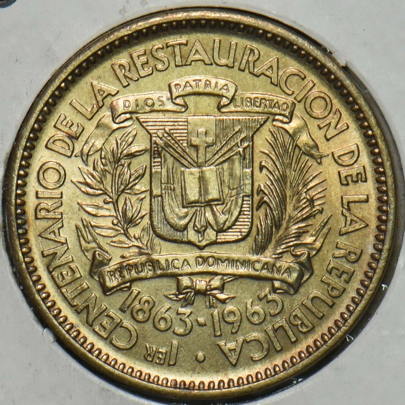 Dominican Republic 1963 5 Centavos BU 196484 combine shipping - Fresh Stock Dated February 2026