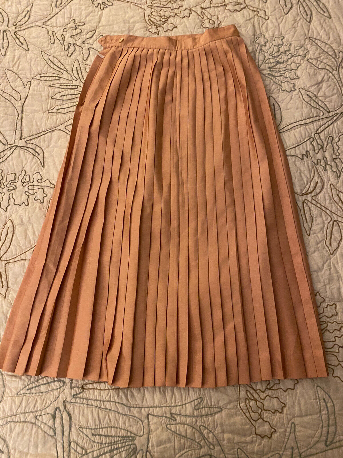 Guy Laroche Vintage Women’s Pleated Silk Skirt Made In Italy - Fresh Stock Dated March 2026
