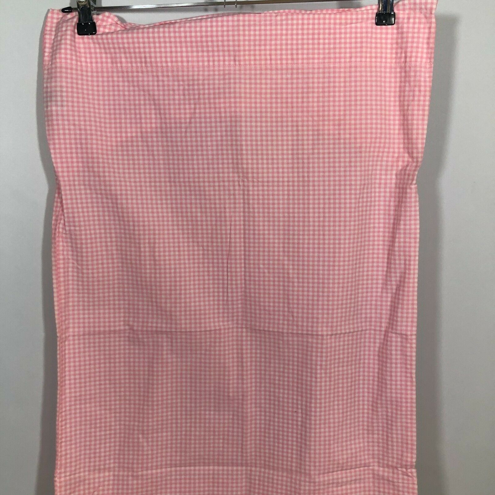 Pottery Barn Kids Pillow Cases Pink Gingham Plaid Girls Room PAIR - Fresh Stock Dated December 2025