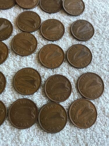 Lot Of 25 Irish Lucky Half-pennies 1966 & 1967 - Fresh Stock Dated December 2025