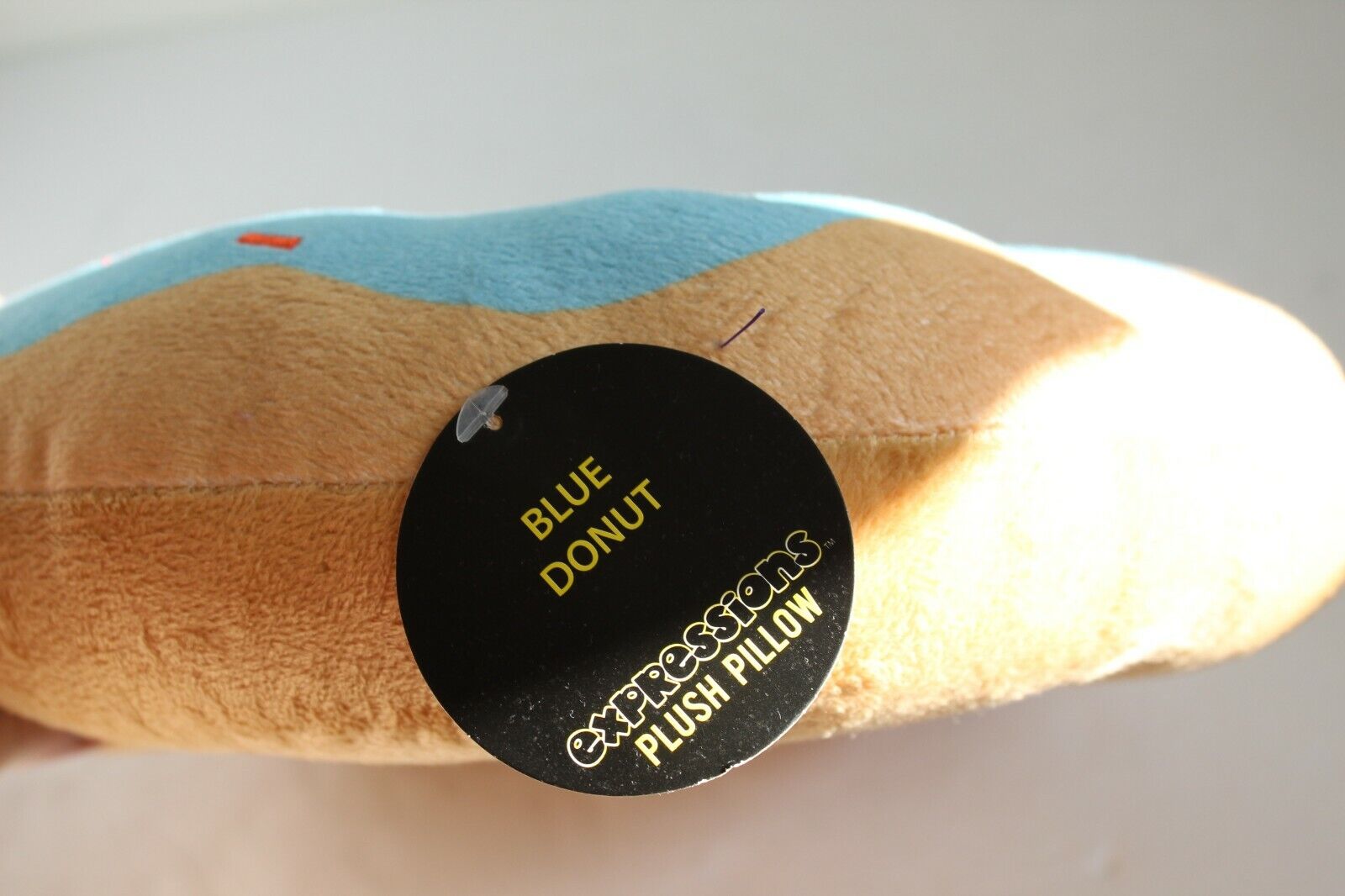 Blue Doughnut Pillow with Sprinkles Plush 13