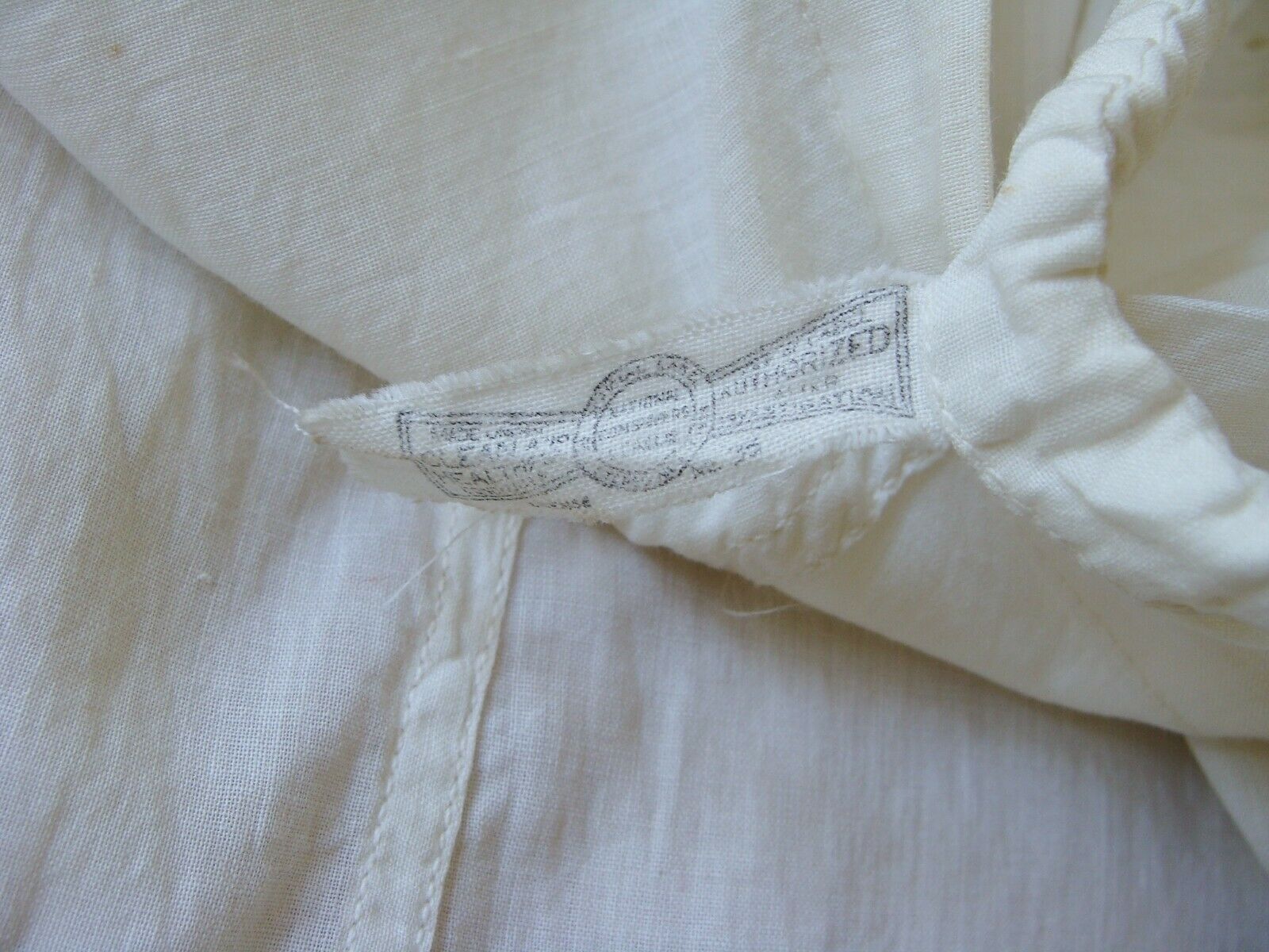 Antique Edwardian Cotton & Lace Flounce Petticoat Skirt Union Label - Fresh Stock Dated December 2025