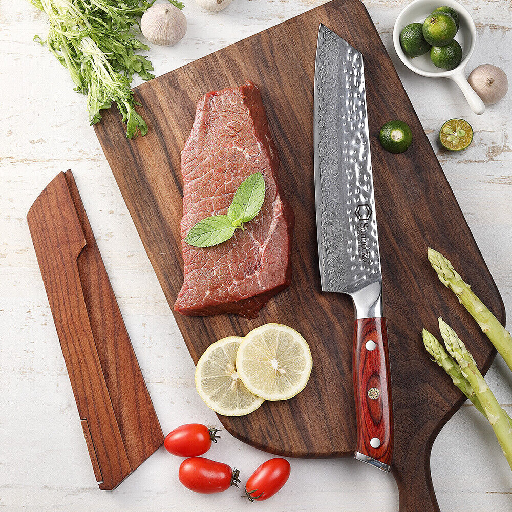 8 inch Kiritsuke Chef knife VG10 Damascus Steel Razor Sharp Kitchen Slicing Gift - Fresh Stock Dated February 2026