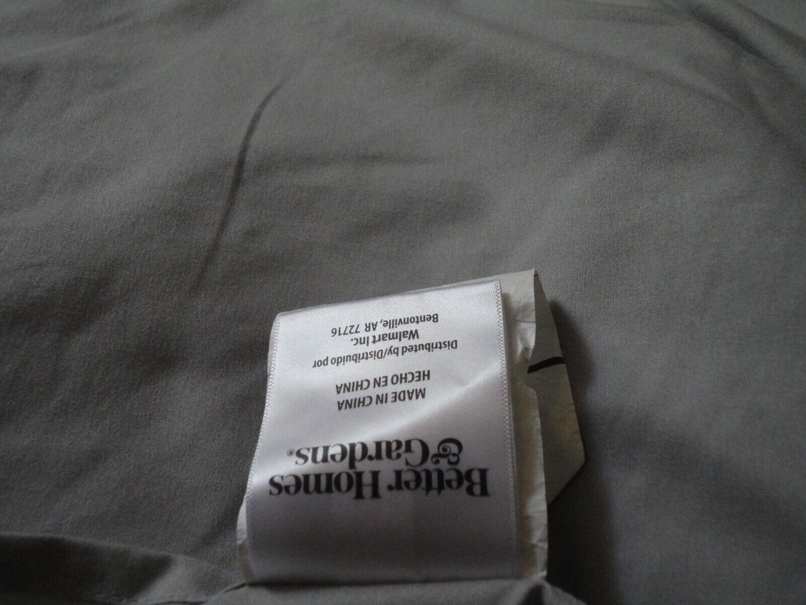 WALMART SILVER VELVET GLAMOUR (2) STANDARD PILLOW SHAMS 20 X 26 - Fresh Stock Dated February 2026