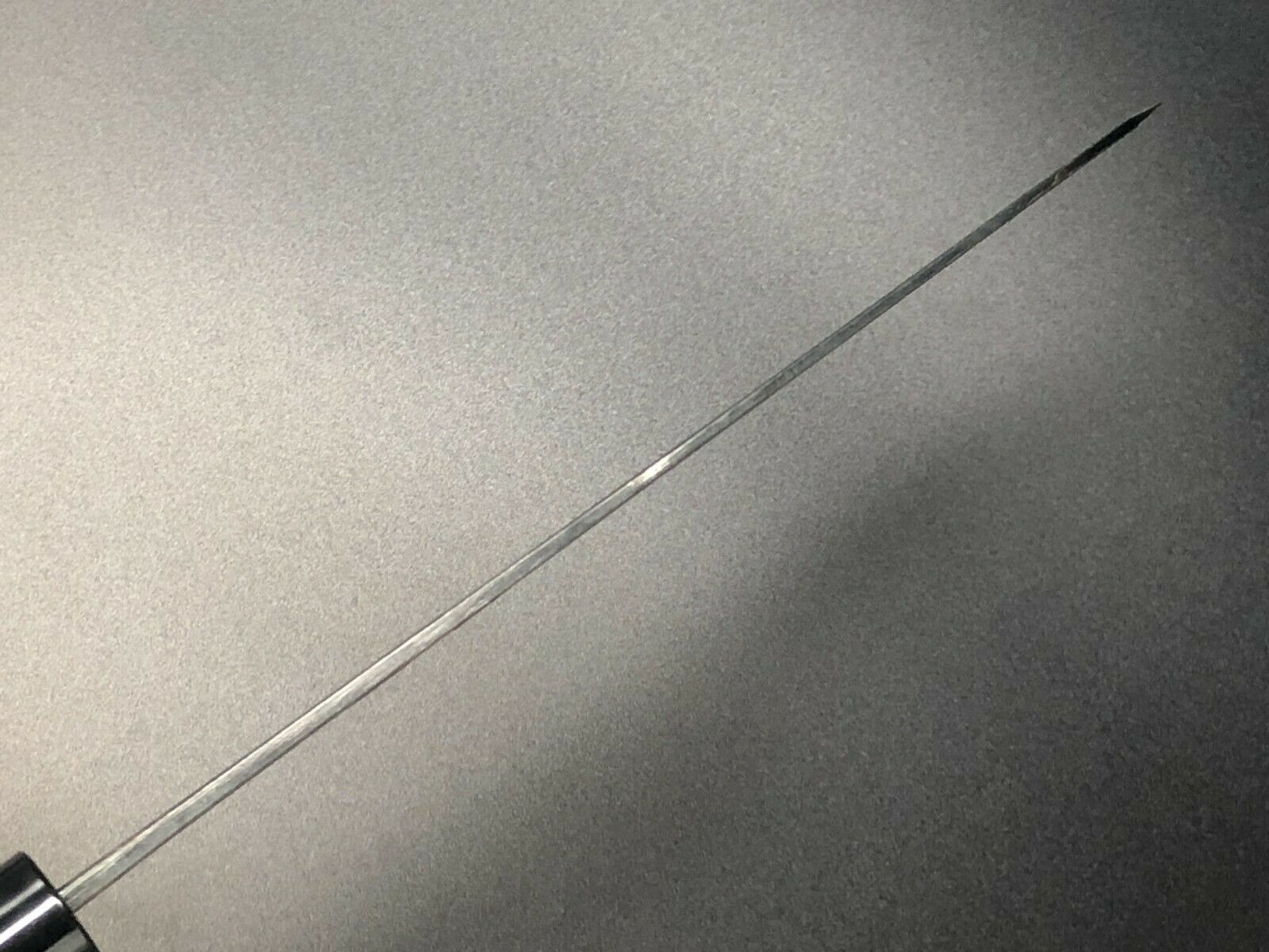 Japanese Kurouchi Forged Multipurpose Knife Santoku 180mm(7.1in) Blue(Aogami)#2 - Fresh Stock Dated December 2025