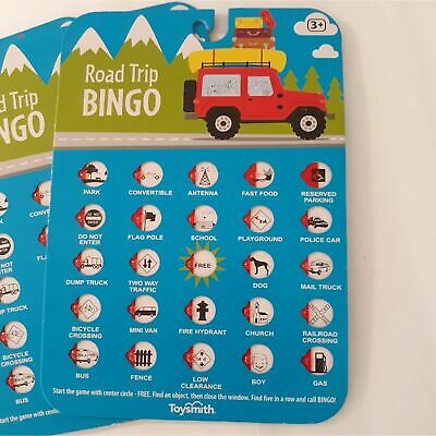 Road Trip Bingo 3pc Set Ages 3 and Up Educational Learning Aid Fun Toy - Fresh Stock Dated December 2025