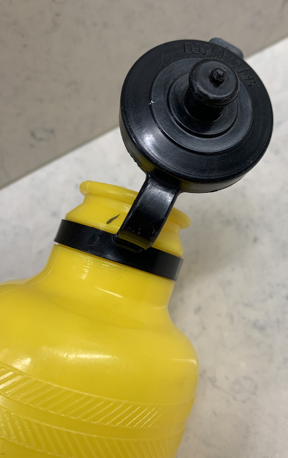 Vintage Yellow SPECIALIZED plastic water bottle, Pre-owned - Fresh Stock Dated December 2025