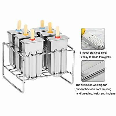 Stainless Steel Popsicle molds with Sticks Holder Popsicle Maker Ice Pop - Fresh Stock Dated February 2026