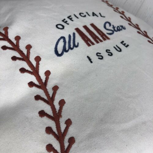 The Land Of Nod Baseball All Star Accent Throw Pillow Childrens - Fresh Stock Dated December 2025