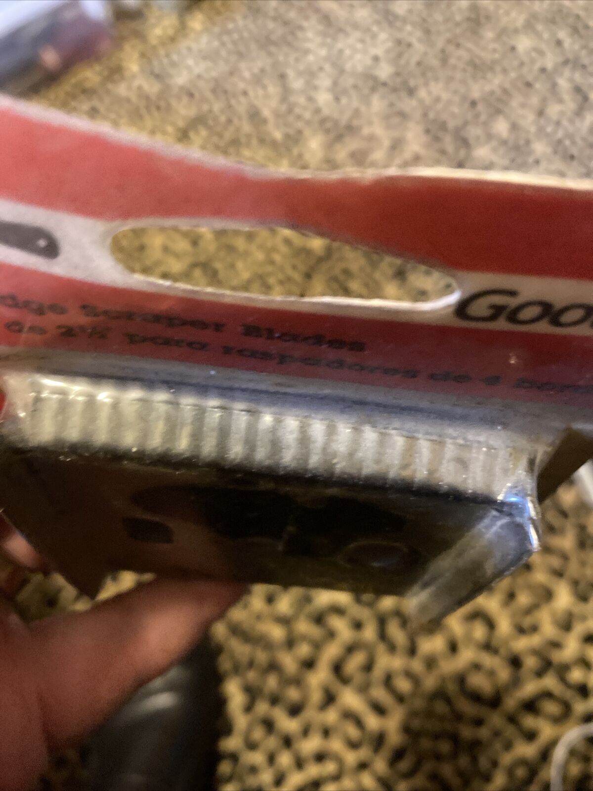 ESTATE SALE: VINTAGE GOODELL Edge Scraper Blades 2-1/4 4 edge 2 Per Pack - Fresh Stock Dated February 2026