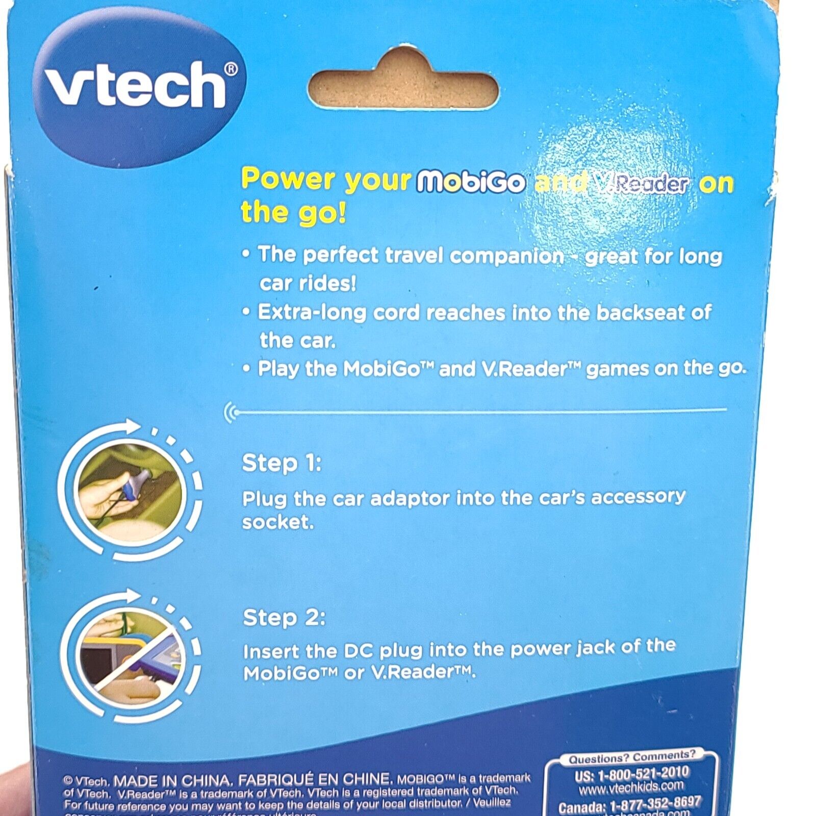 VTech 80-091310 Car Charger Adapter for All V-Tech Learning System Products - Fresh Stock Dated February 2026