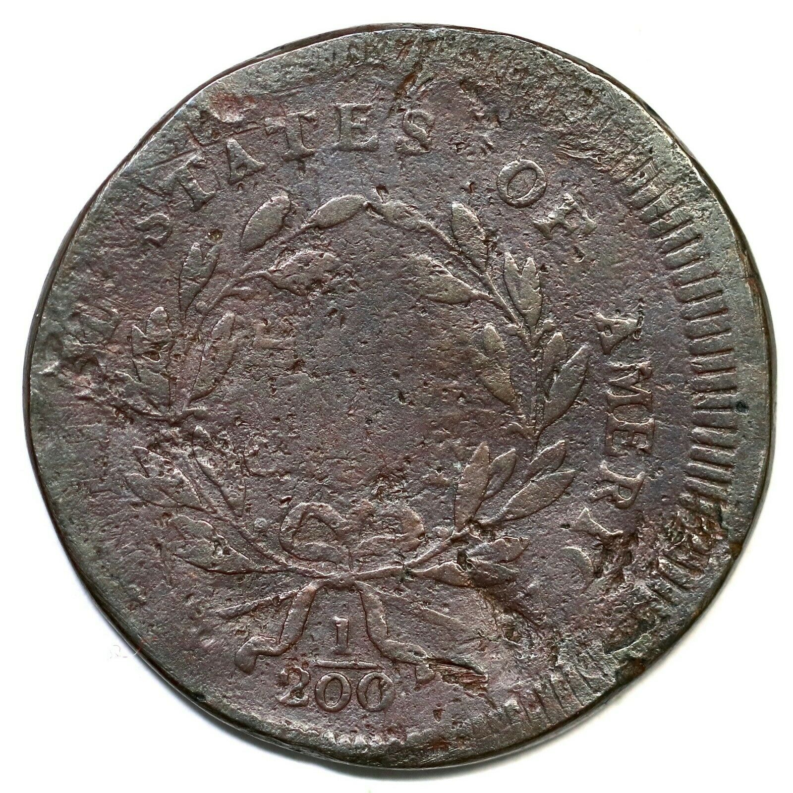 1795 C-3 R-5 Punctuated Date Liberty Cap Half Cent Coin 1/2c - Fresh Stock Dated February 2026