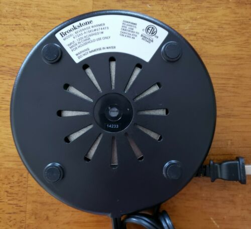 Brookstone K-72AS-A Beverage Warmer Coffee Tea Cup High/ Low Settings Auto Off - Fresh Stock Dated December 2025