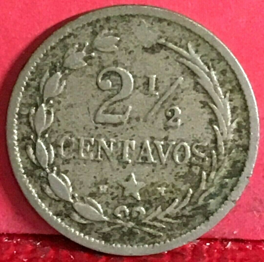 1888-HH REPUBLICA DOMINICANA COPPER-NICKEL 2-1/2 CENTAVOS KM#  7.4 - Fresh Stock Dated February 2026
