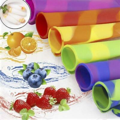 Set of 6 Silicone Ice Cream Mold Popsicle Holder Ice-Pop Sleeves Freezer Kitchen - Fresh Stock Dated March 2026