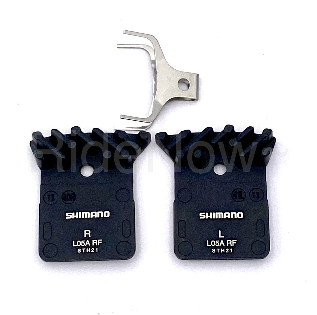 Shimano L05A,L03A Disc Brake Resin Pad W/Fin,Spring,Y2EM98010,R9170/R8070/R9270 - Fresh Stock Dated February 2026