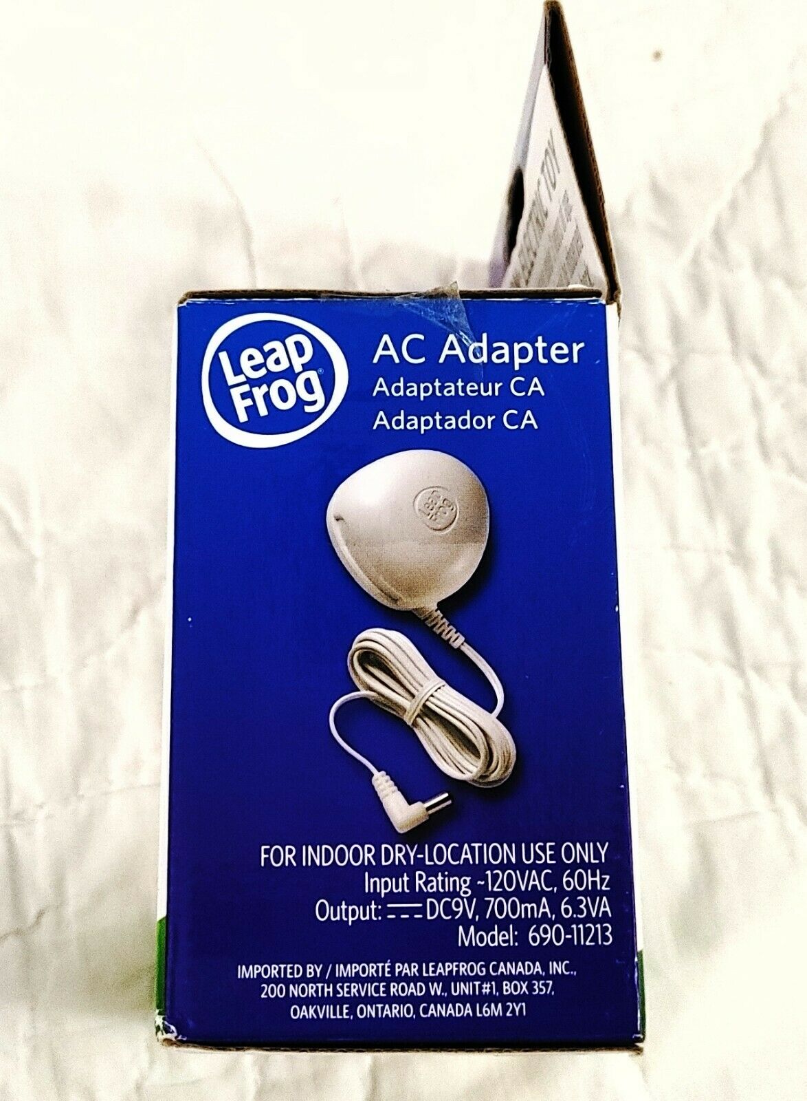 AC Adapter LEAP FROG 9V LeapPad EXPLORER Leapster 690-11213 Open Box New - Fresh Stock Dated February 2026