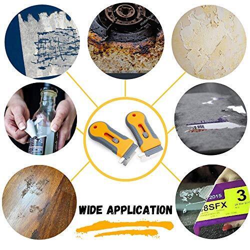 New BATES RAZOR BLADE SCRAPER, 2 Pack, Razor Scraper Set With 30 Extra Blades.. - Fresh Stock Dated February 2026