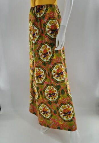 Vintage Alex Colman Long Maxi Floral SKIRT & Belt  29