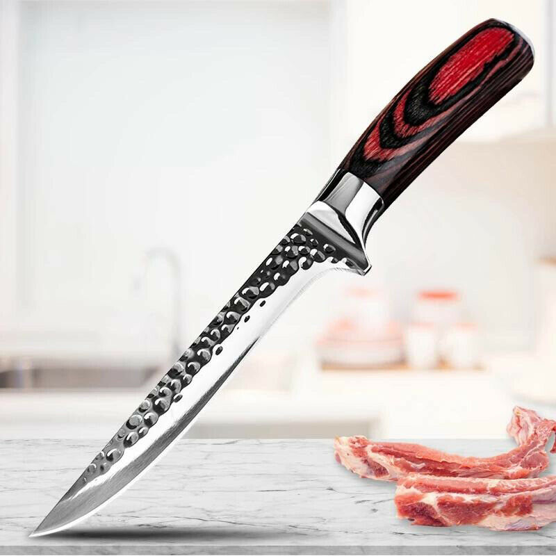 Hammer Forged Boning knife Meat Cleaver Chef cooking Sharp Kitchen knives tool - Fresh Stock Dated December 2025