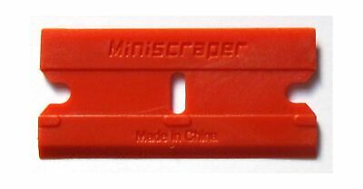 Plastic Razor Scraper Blades Double Edged (1 Pack) 1 Pack - Fresh Stock Dated December 2025