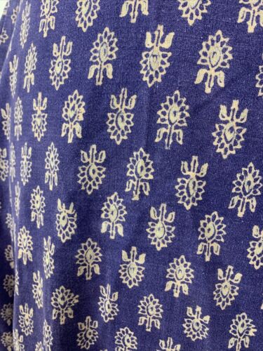 Vintage Indian Cotton Block Print Wrap Skirt - Fresh Stock Dated February 2026