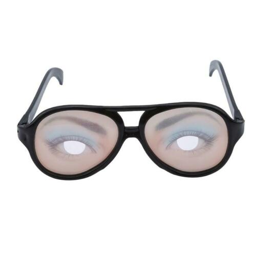 Men Women Crazy Eyes Funny Jokes Funky Party Novelty Glasses Costume W - Fresh Stock Dated February 2026