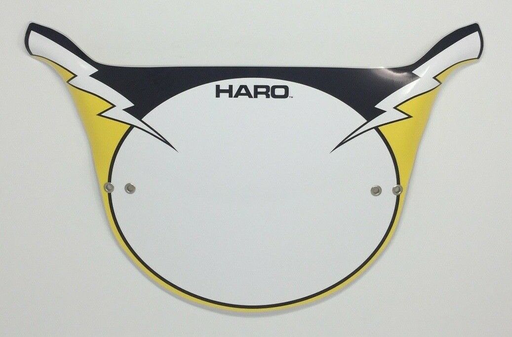 Haro Style Pro Plate. Lightning Bolt BMX Number Plates - Fresh Stock Dated December 2025