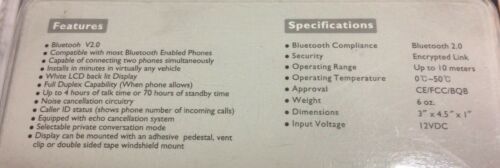 Soundstream SBLUE-20 Hands-Free Portable Bluetooth Unit w/ Built-in Caller ID - Fresh Stock Dated February 2026