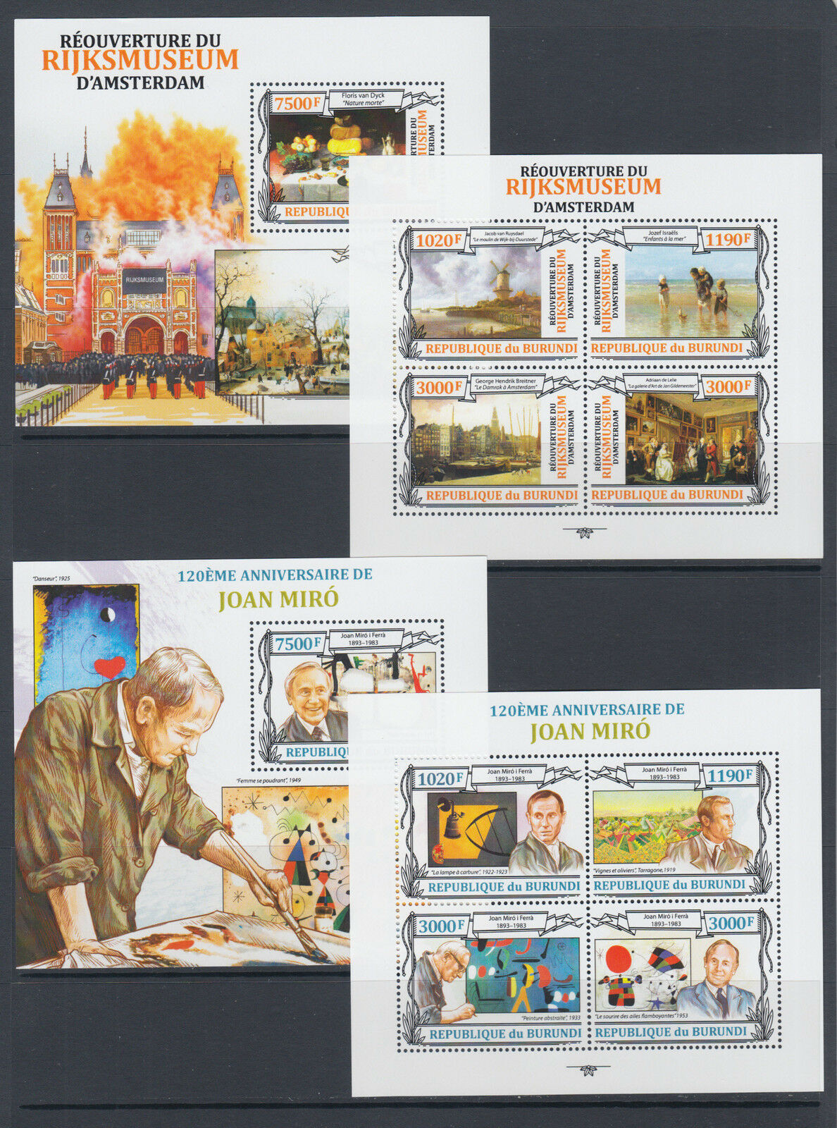 Burundi Sc 1341-1380 MNH. 2013 Russian & Chinese PHILEX, cplt set of 40 s/s, VF - Fresh Stock Dated January 2026