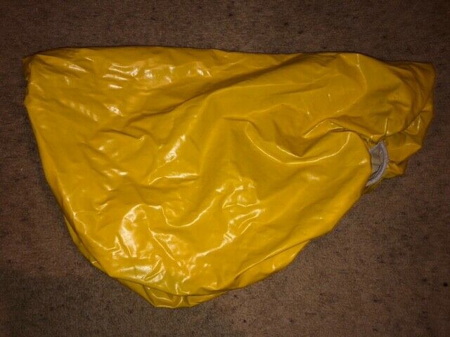 YELLOW VINYL ENGLISH SADDLE COVER 23'' X  32'' - Fresh Stock Dated December 2025