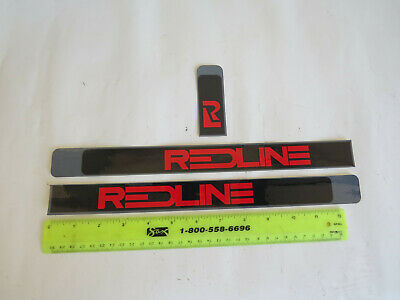 REAL REDLINE 1980s DECALS  BMX CRUISER RACE FREESTYLE STICKERS RL VINTAGE NOS - Fresh Stock Dated December 2025