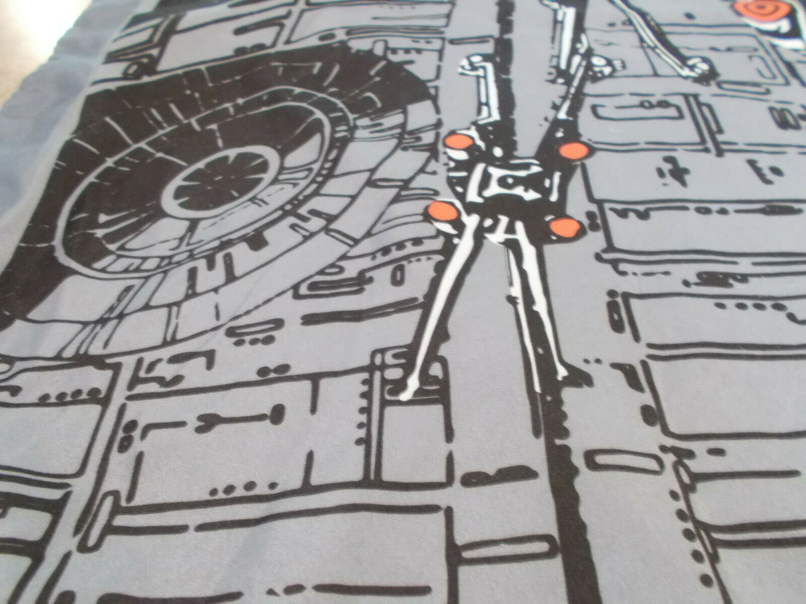 Star Wars Pillow Sham / Pillowcase Grey Black Death Star With X-Wing Fighters - Fresh Stock Dated December 2025