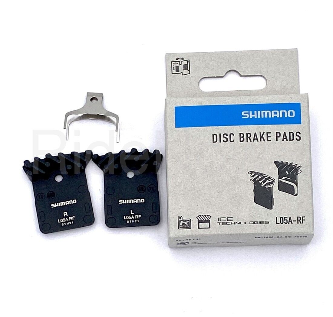 Shimano L05A,L03A Disc Brake Resin Pad W/Fin,Spring,Y2EM98010,R9170/R8070/R9270 - Fresh Stock Dated February 2026